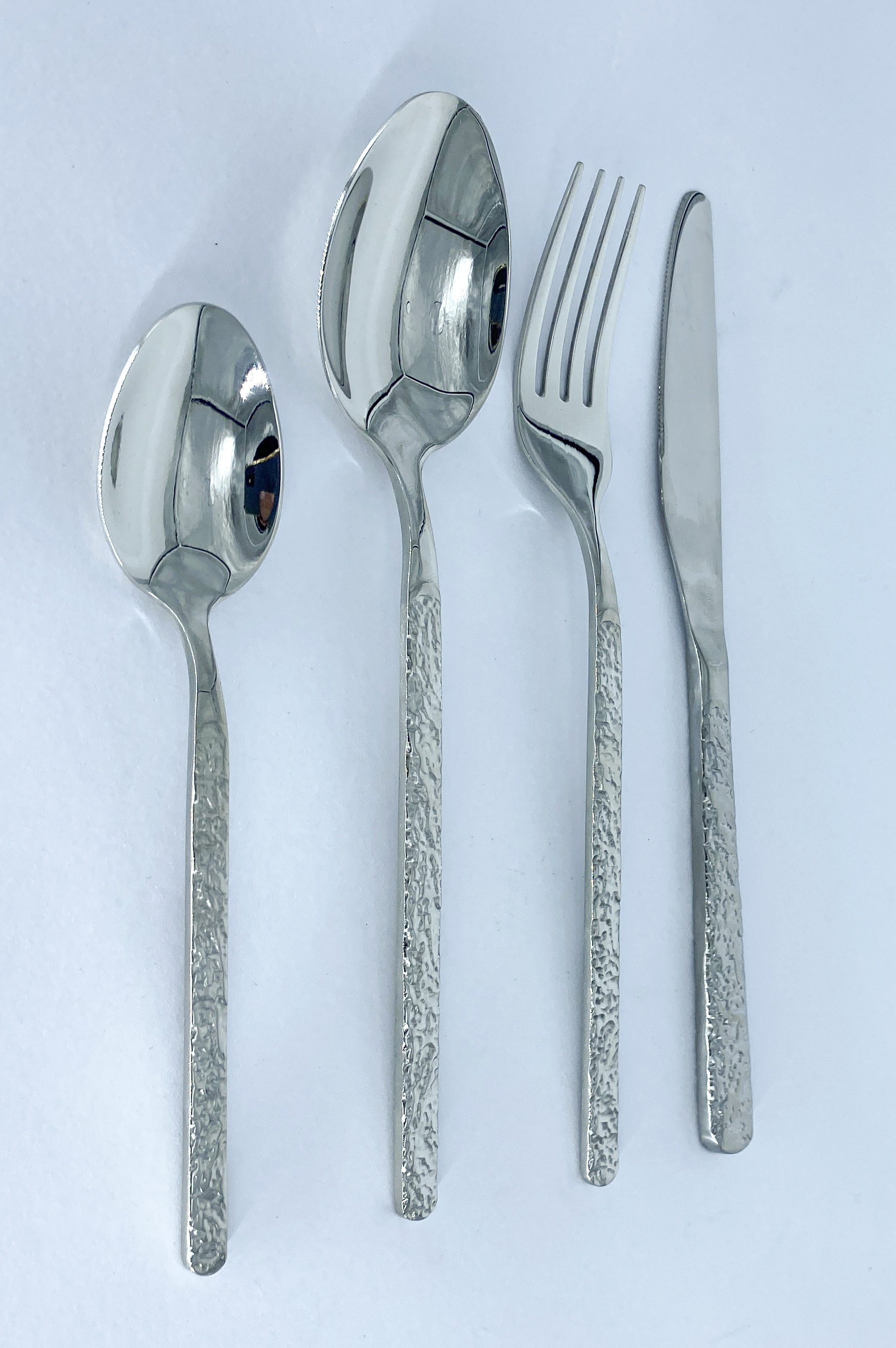 JUEGO CUBIERTOS ACERO INOX DISEÑO PIEDRA 24PZS 4HM14-4
