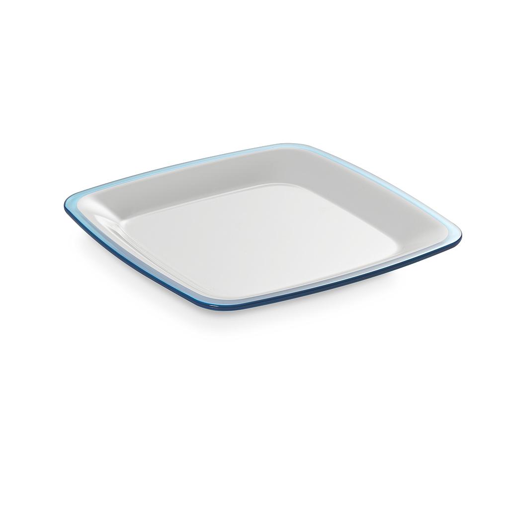 PLATO TENDIDO CUADRADO TURQUESA M4523TC (23 x 23 x 2.5cm)