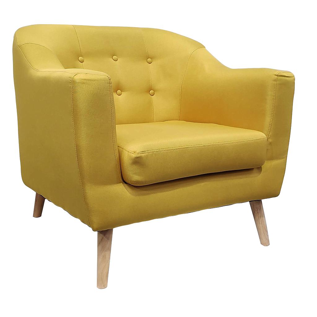 POLTRONA BRUSELAS AMARILLO DC166/XC188-25 (80 x 76 x 80cm)