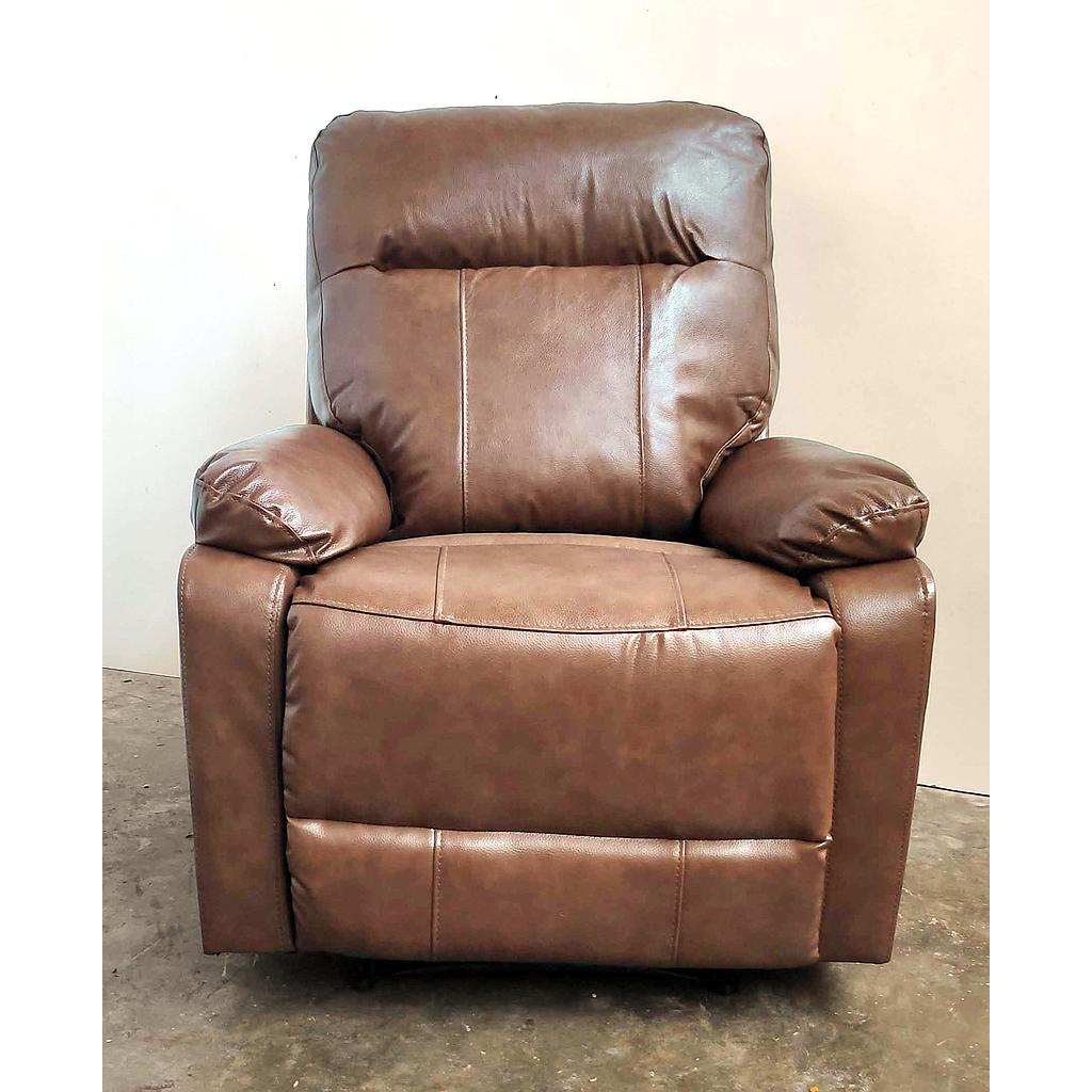 SILLON RECLINER PRAGA CUERO LOUNGE MARRON R5270AY/F193