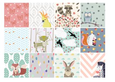 VINILOS ADHESIVOS OPACOS KIDS V0004 (15 x 15cm)