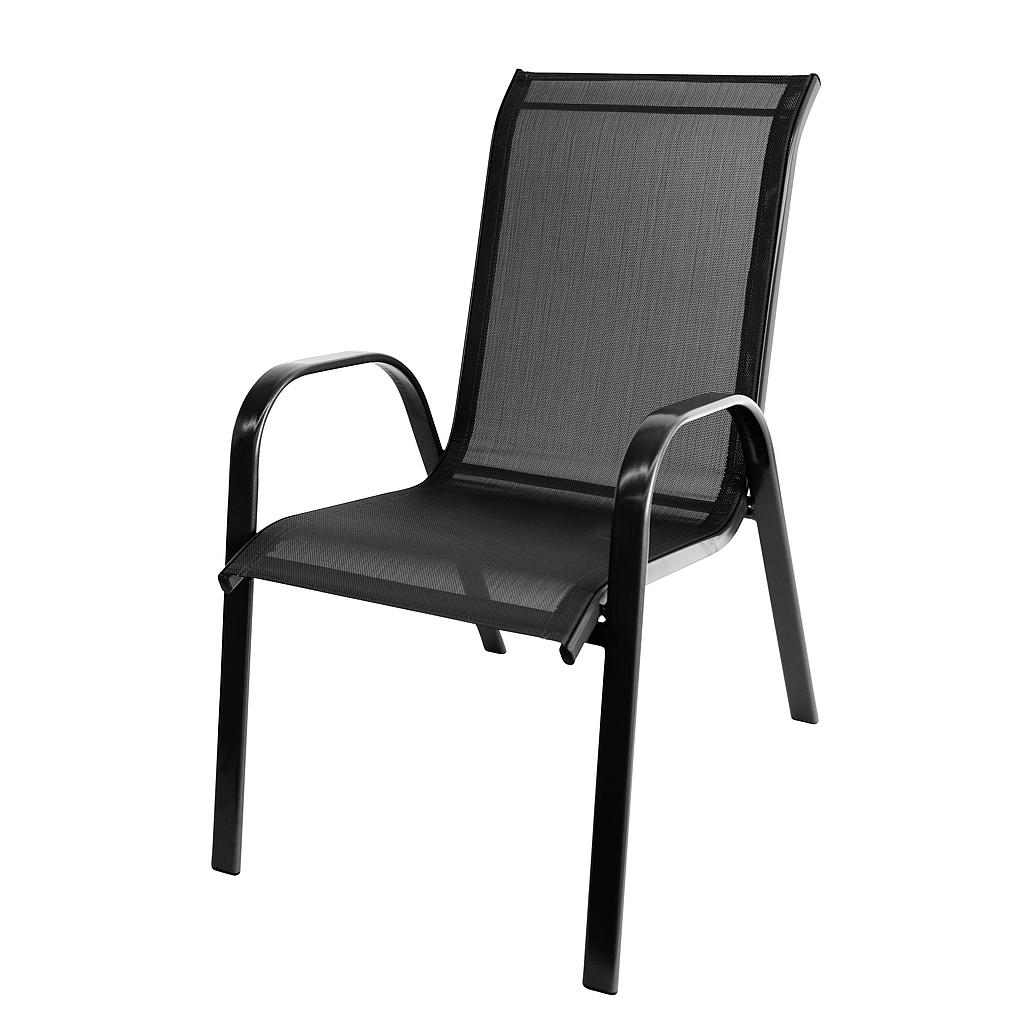 SILLA BAVARO NEGRO LF61099N (74 x 54 x 93cm)