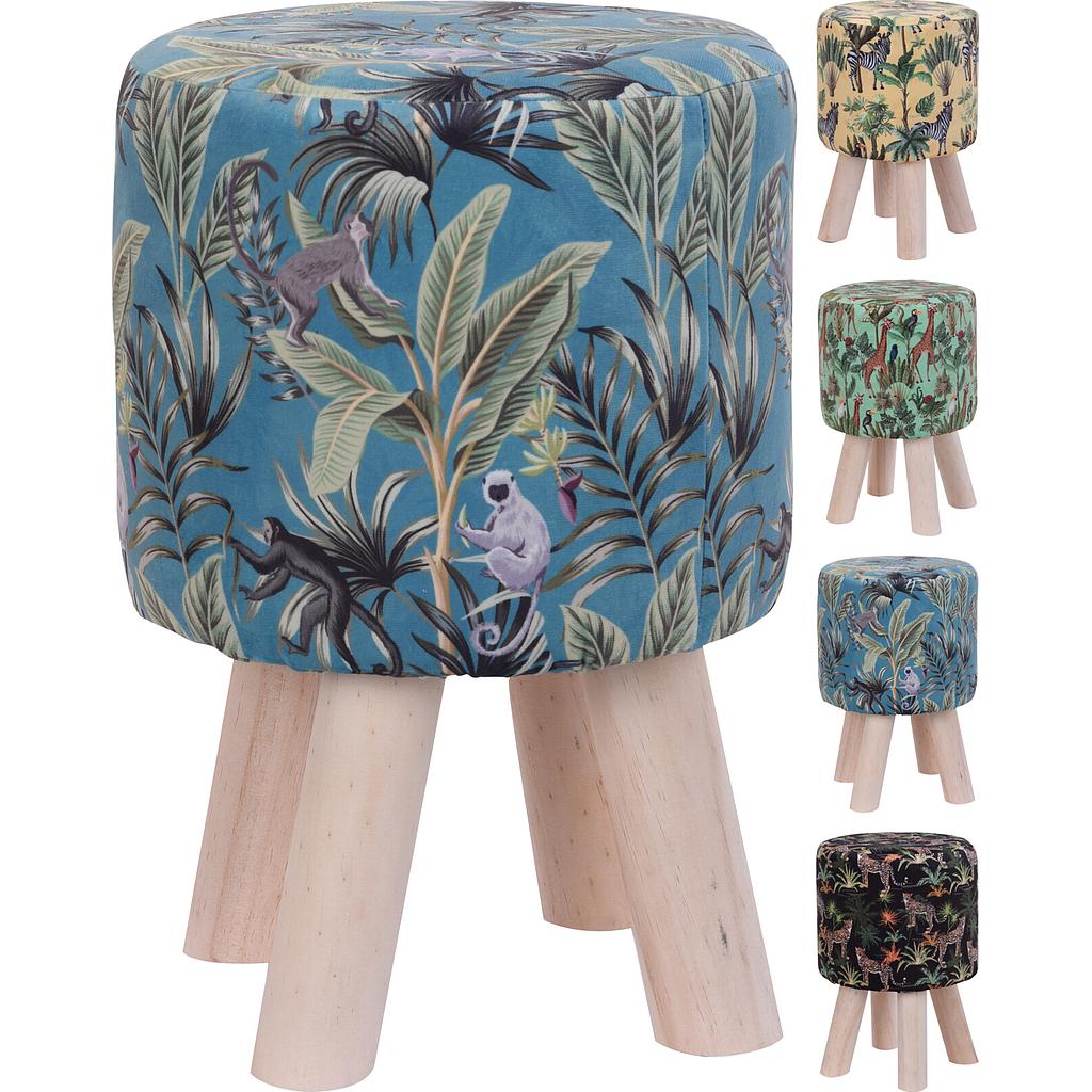 TABURETE MADERA VARIOS DISEÑOS NBD200110 (26 x 38cm)