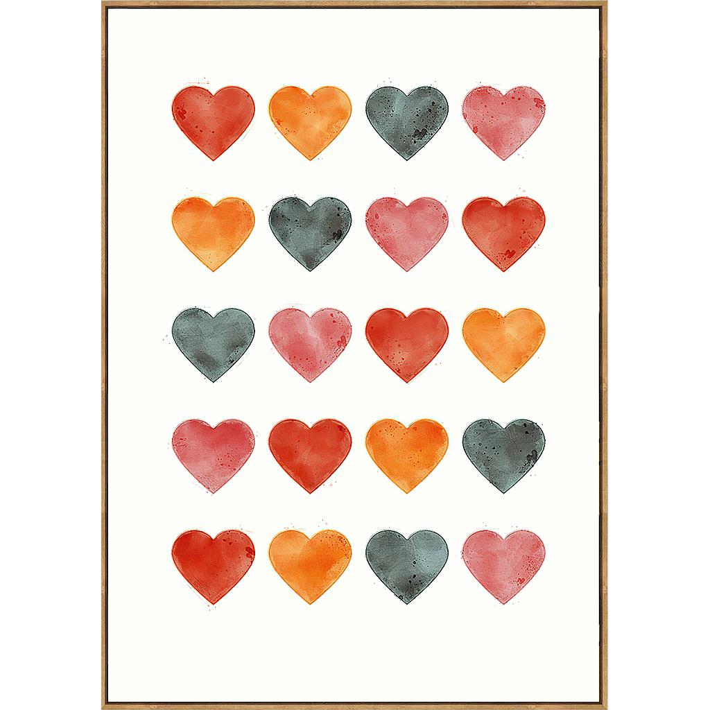 CUADRO CORAZONES  20073 (50 x 70 x 3.5cm)