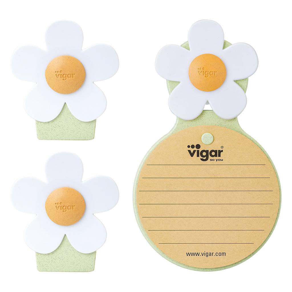 CUADERNO FLOR CON IMÁN 2PZS CV11109