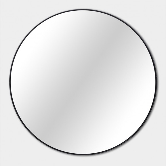 ESPEJO MOD. REDONDO/CORREA MARCO DE ALUMINIO NEGRO LWM0820-8 (50cm)