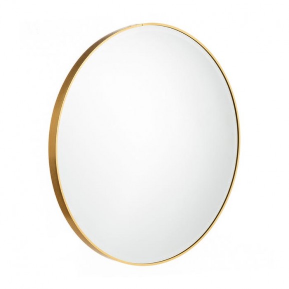 ESPEJO MOD. REDONDO MARCO DE ALUMINIO DORADO LRM0516-10A-DR (60cm)