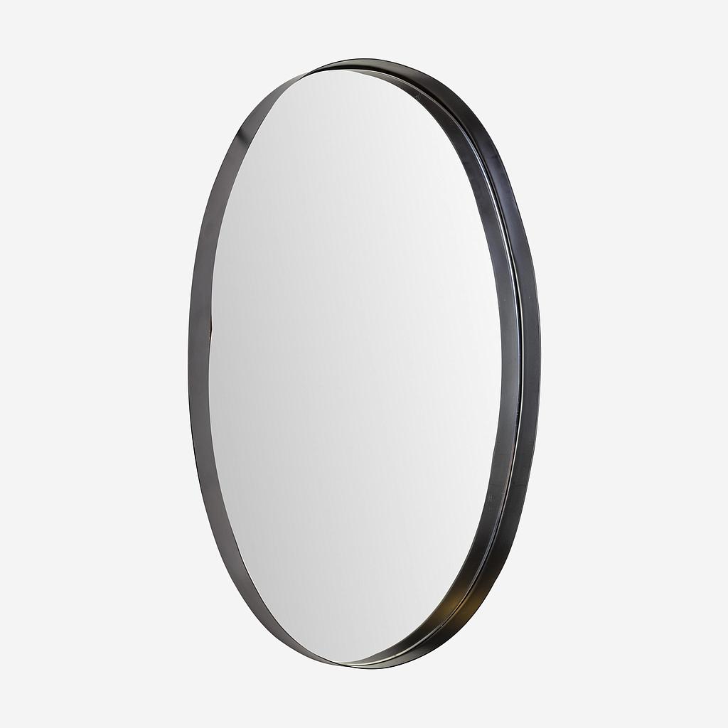 ESPEJO MOD. OVALADO MARCO DE ALUMINIO NEGRO LWM0940-7-E-NG (50 x 70cm)