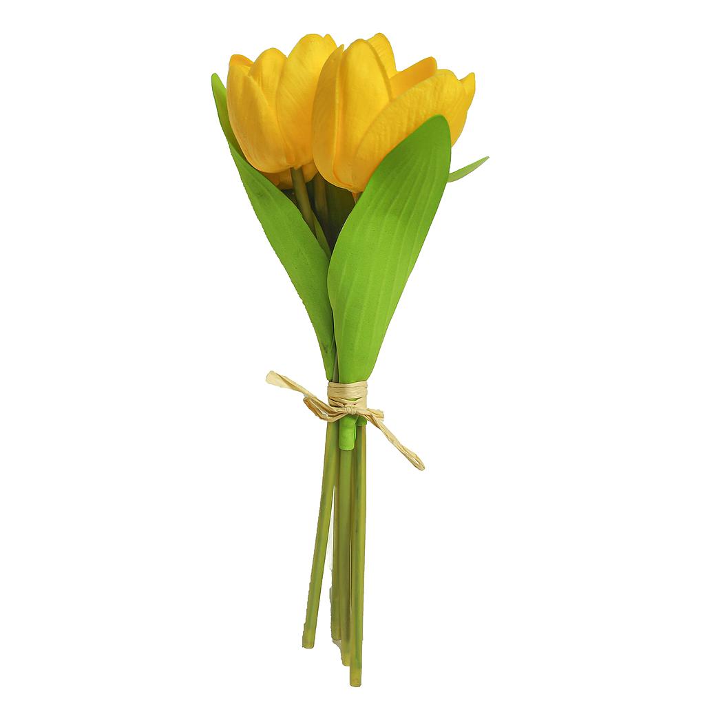 FLORES ARTIFICIALES TULIPAN AMARILLO 4VG20-17