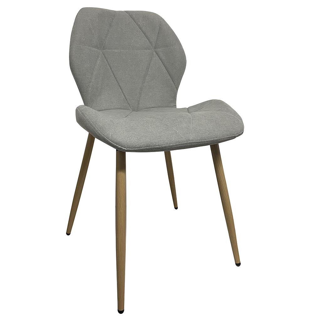 SILLA BALTIMORE MICROFIBRA GRIS CLARO GDC1256A-02B