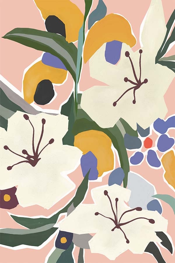 CUADRO FLORES VARIADAS 12206B (90 x 120cm)