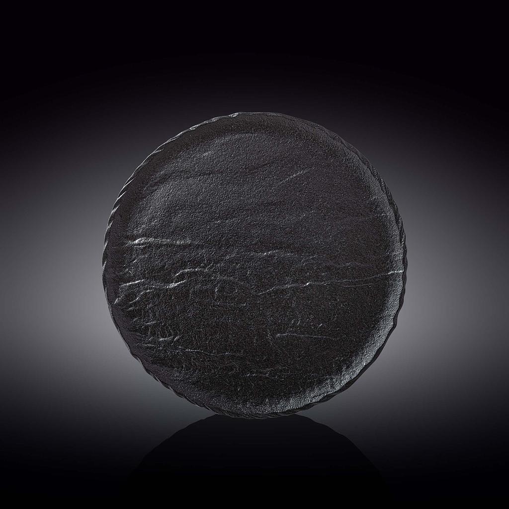 PLATO REDONDO NEGRO SLATESTONE M35437 / WL-661126 (25.5cm)