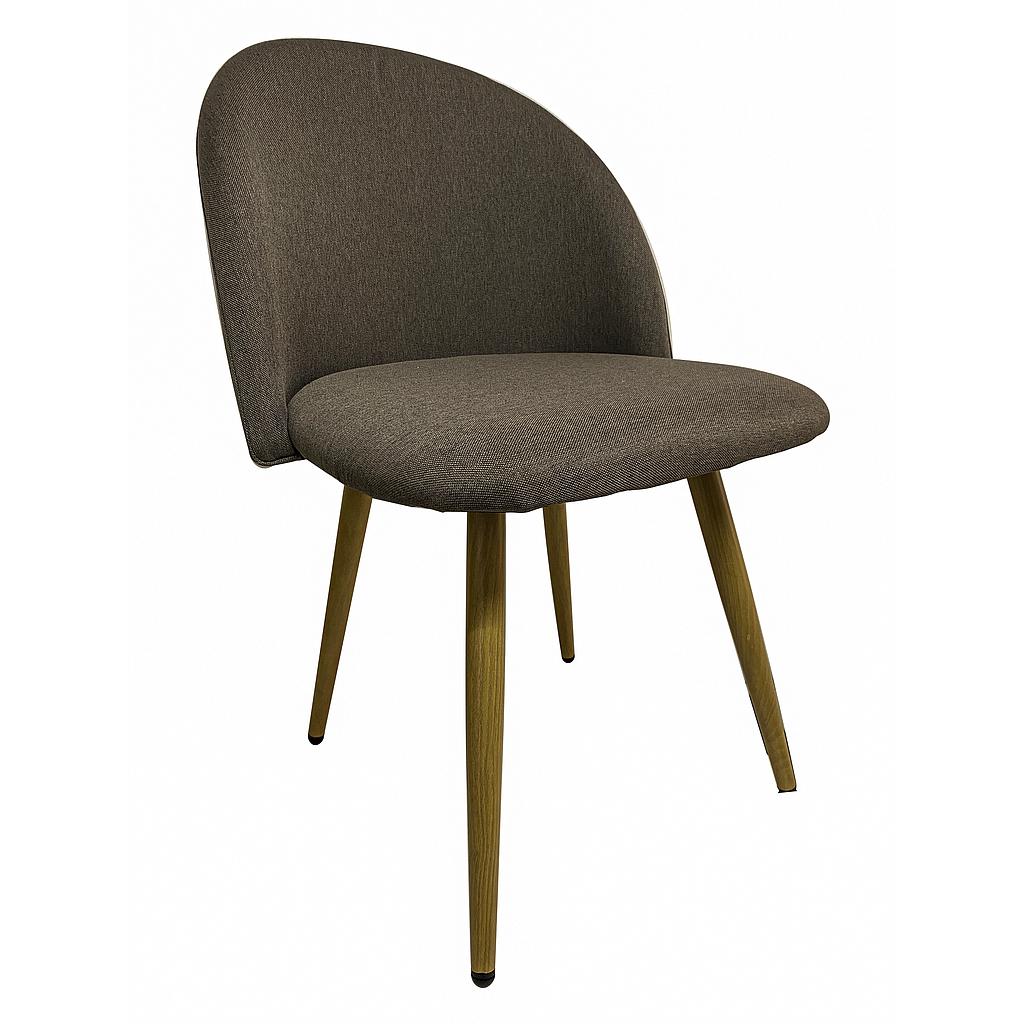 SILLA CHICAGO TEXTIL GRIS PATAS NATURALES R08GR