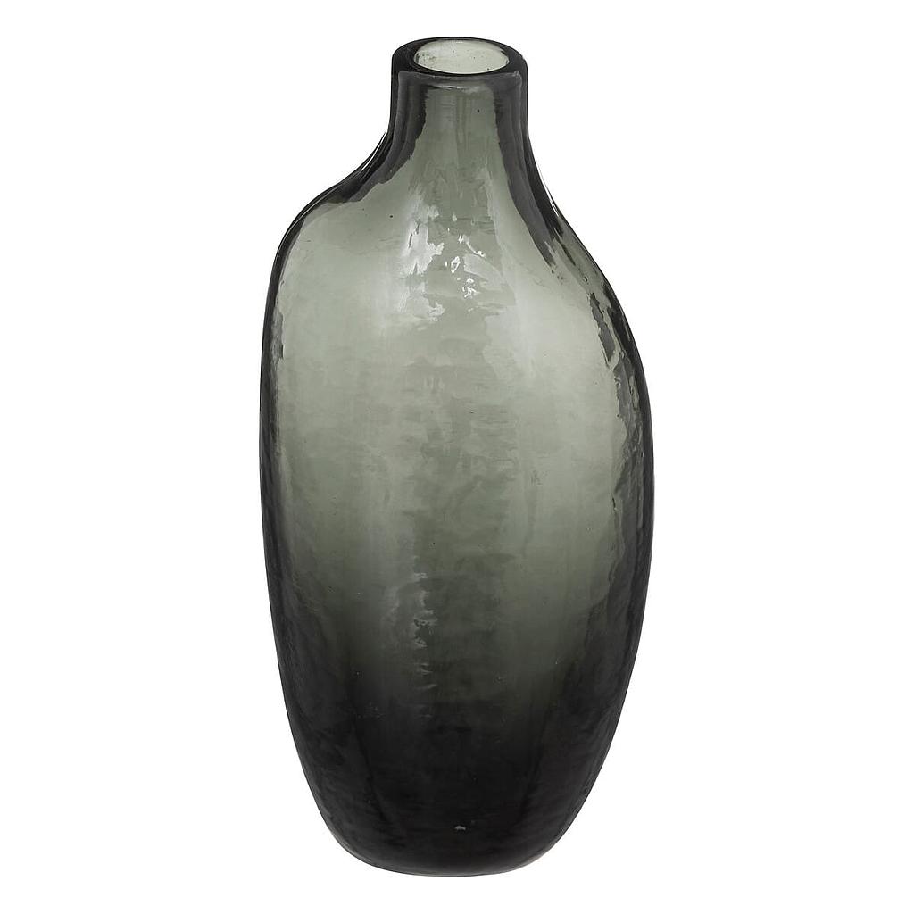 JARRON DE VIDRIO GRIS PARA FLORES INDIVIDUALES 193748D (20cm)