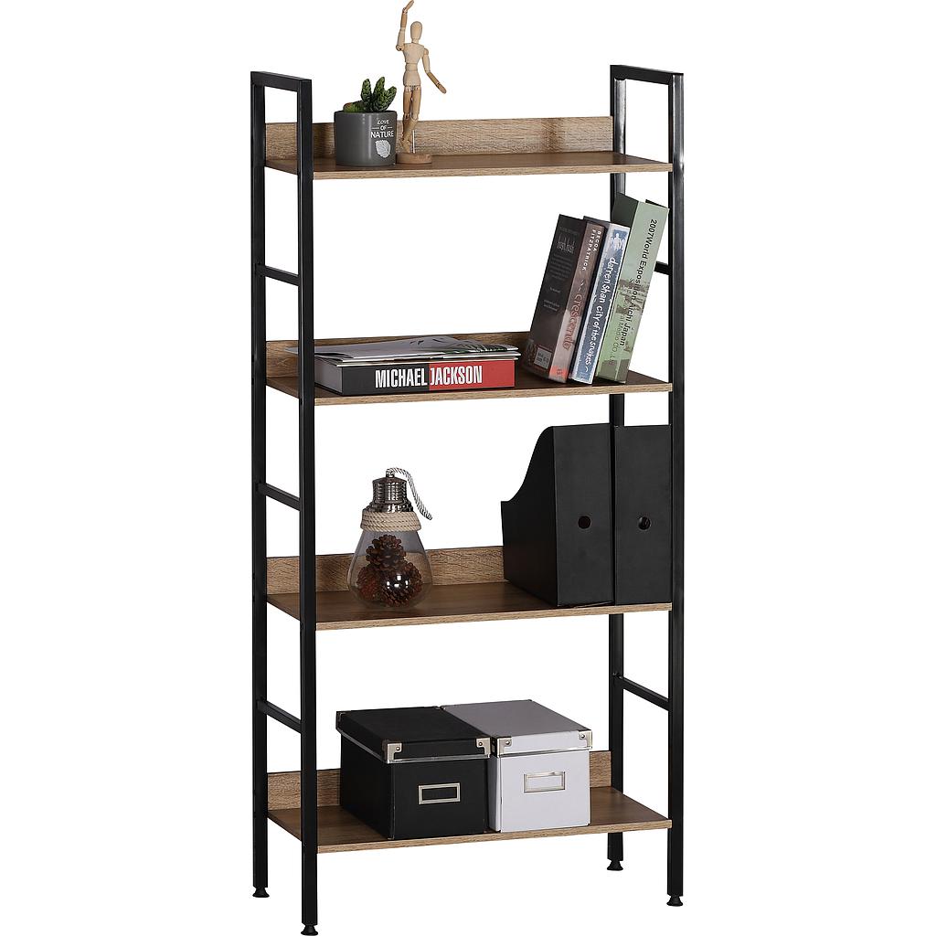 ESTANTE INDUSTRIAL CON 4 NIVELES COLOR NEGRO CWJ6028126CL (125.5 x 60 x 27.6cm)