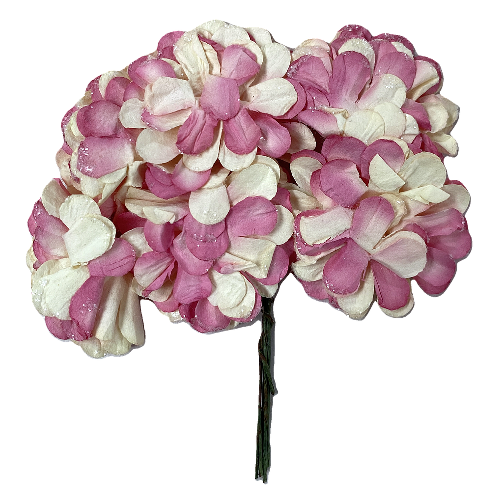 FLORES FIESTA COMBINADA ROSA VAINILLA 6PZS 50070-C14