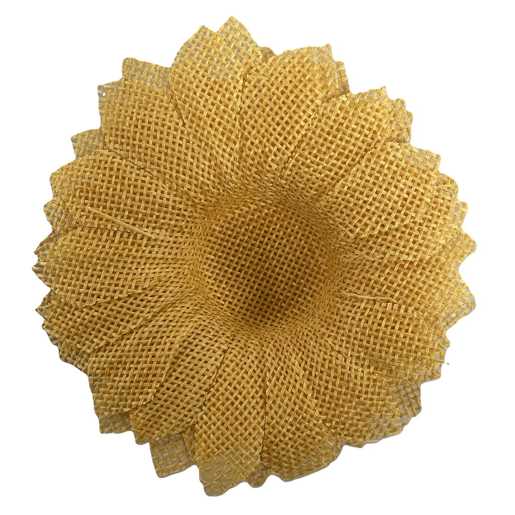 PORTA BOCADITOS PIROTIN DISENO FLOR AMARILLA 24PZS B-16