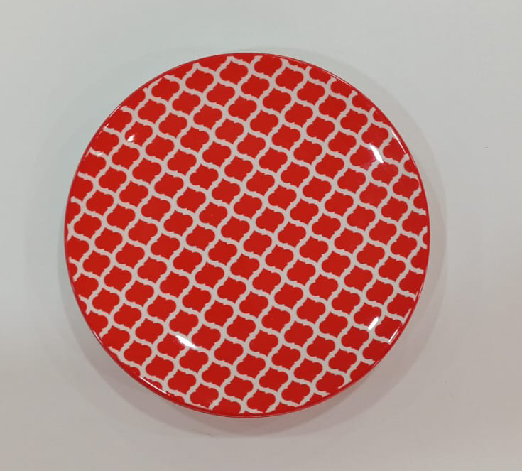 PLATO CERAMICA PEQUEÑO ROJO IC636-11-15 (19cm)