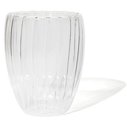 VASO DOBLE VIDRIO LINEAS IC1237-02 (280ml / 11.5 x 8cm)