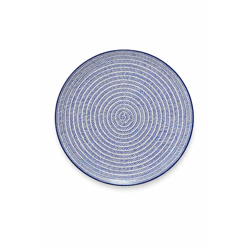 PLATO CERAMICA GRANDE AZUL IC819-03 (25cm)