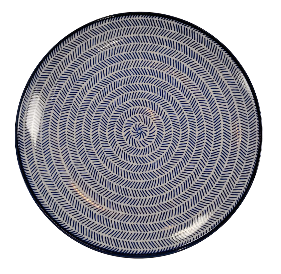 PLATO AZUL CERAMICA PEQUEÑO IC819-4 (20cm)