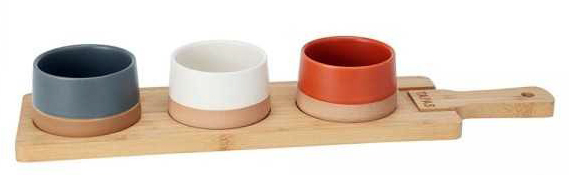 SET FUENTES PARA PICADITAS 210000970 4PZS (48 x 12 x 1.5cm / 9.5 x 4.5cm)
