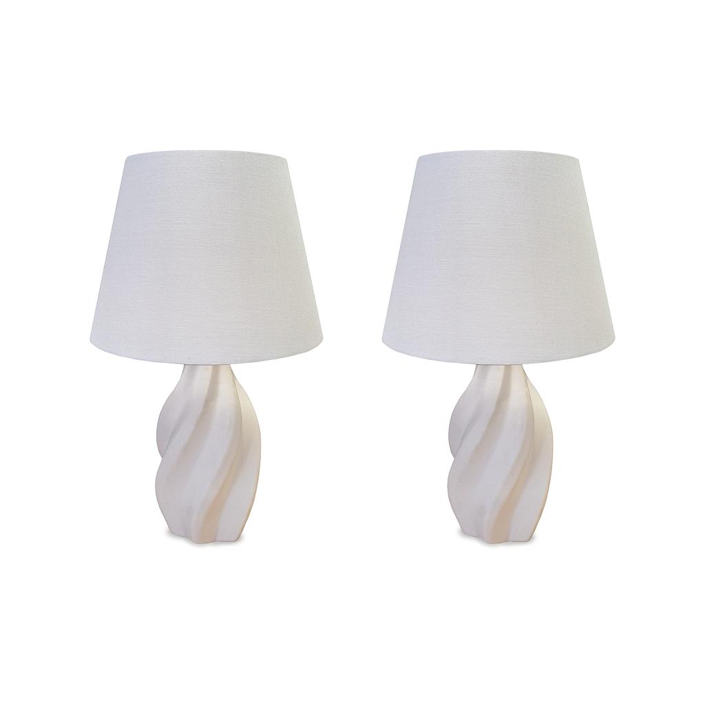 SET LAMPARAS DE MESA CON PANTALLA 2PZS 22470743