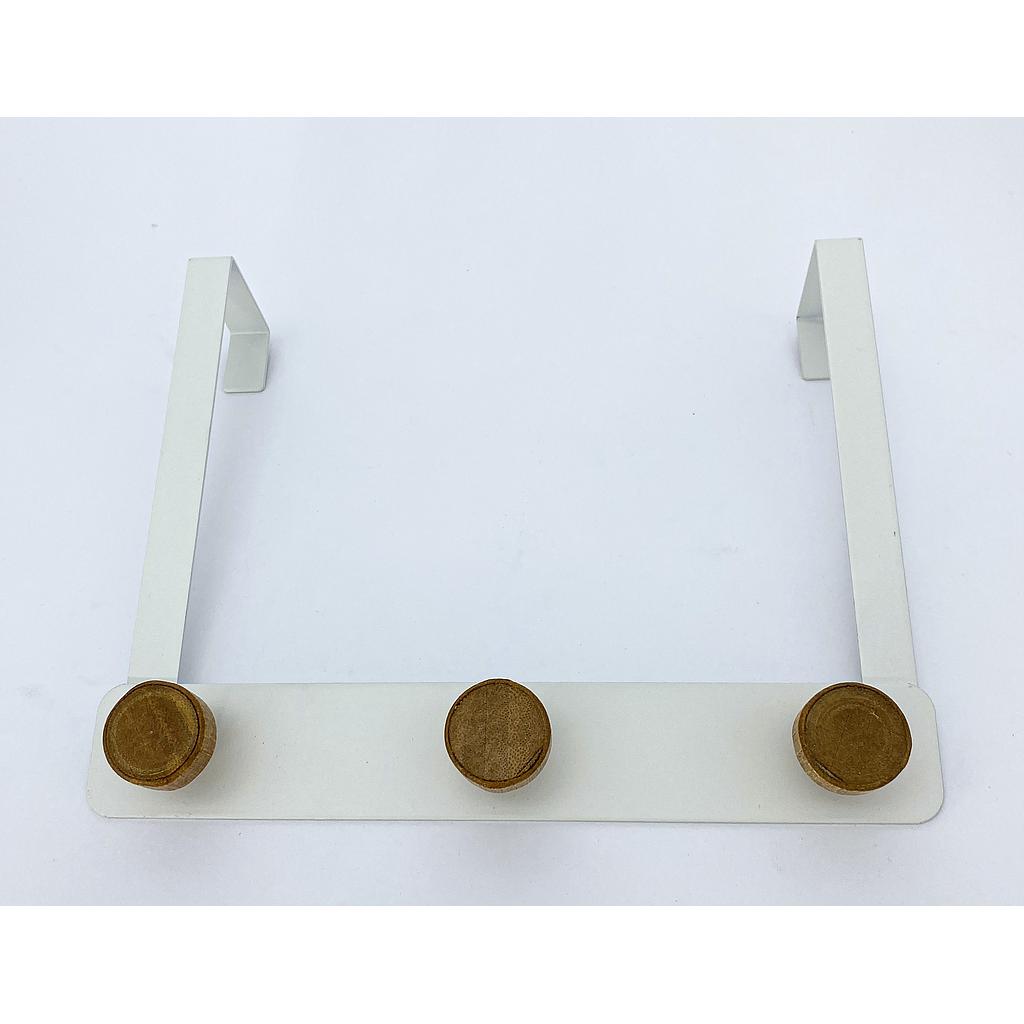 SOPORTE PARA PUERTA BLANCO 3 SERVICIOS 4HM20-16B
