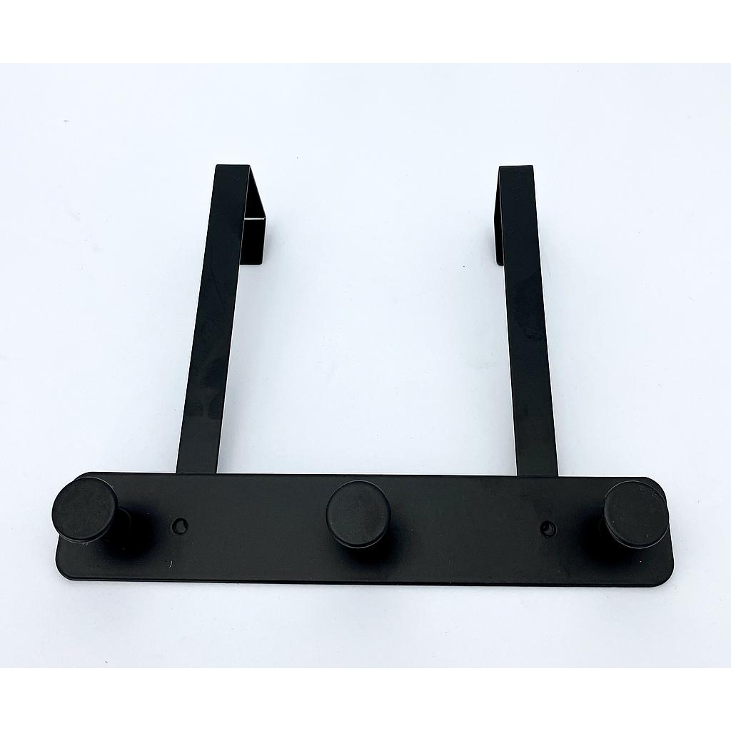 PERCHERO PARA PUERTA NEGRO 3 SERVICIOS 4HM20-19N