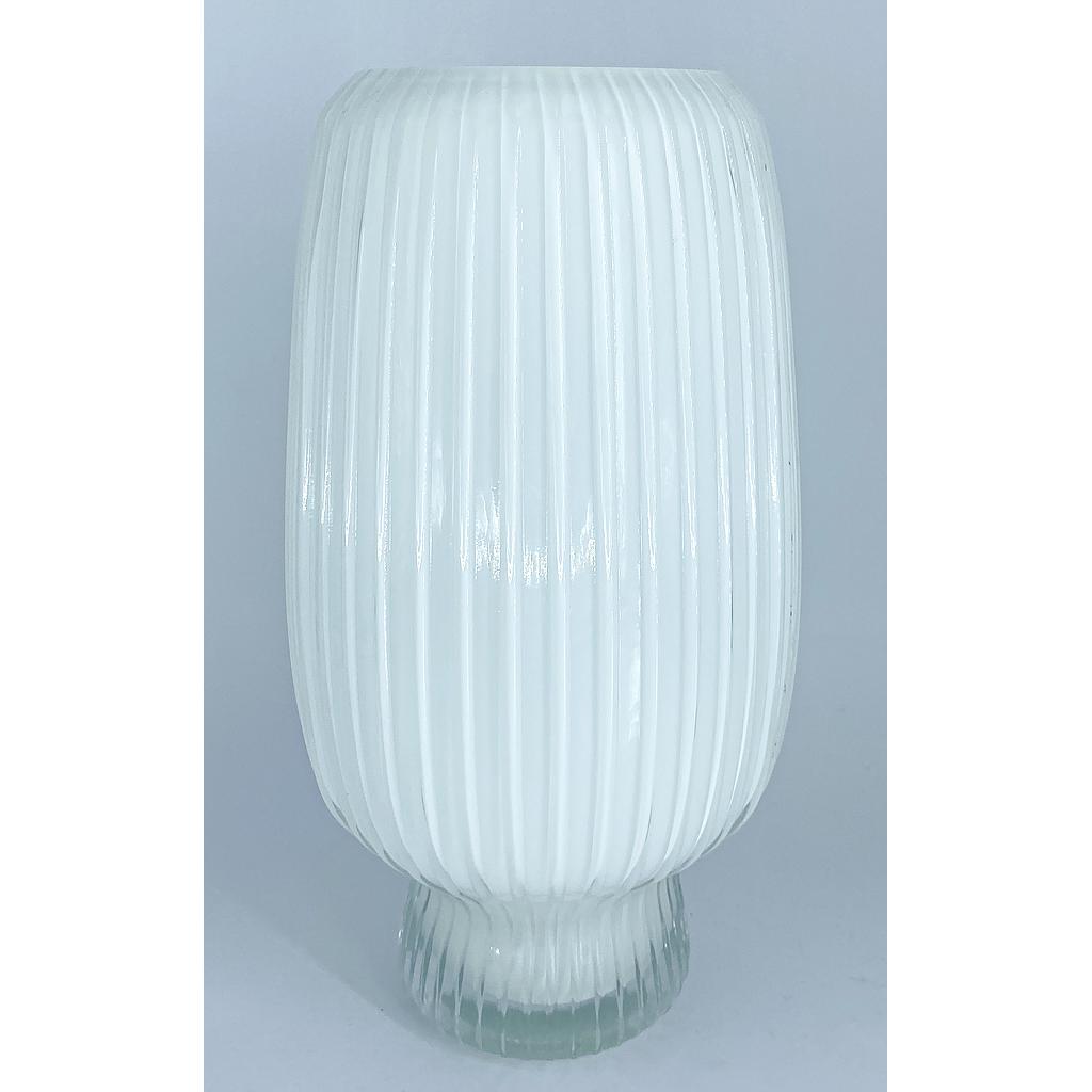 FLORERO BLANCO LINEAS 4HM31-9 (16 x 31.5cm)