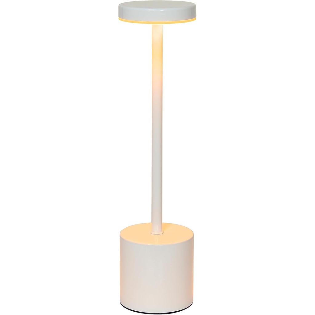 LAMPARA DE MESA BLANCO CON BATERIA 4HM35-7B (33.5cm)
