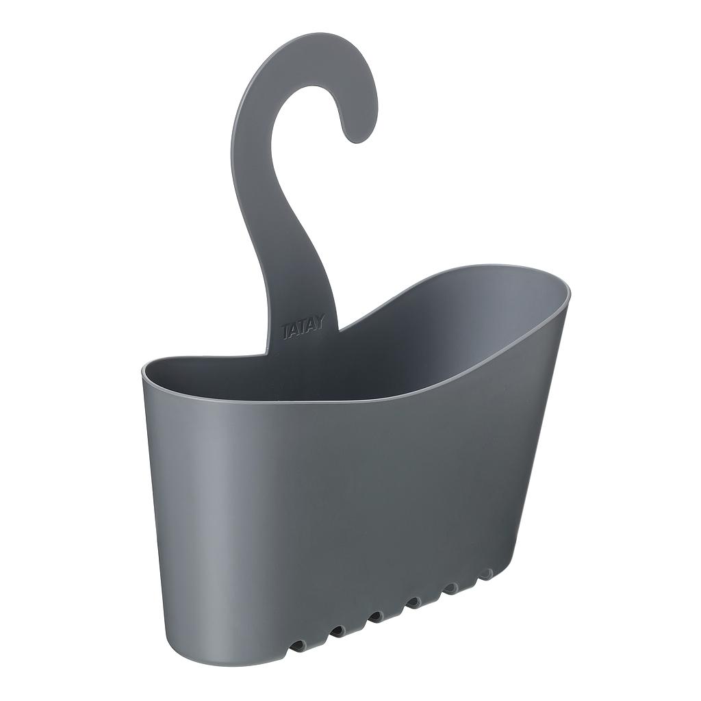 CONTENEDOR CESTILLO PARA BANO STANDARD GRIS 6608716 (25 x 9 x 28cm)