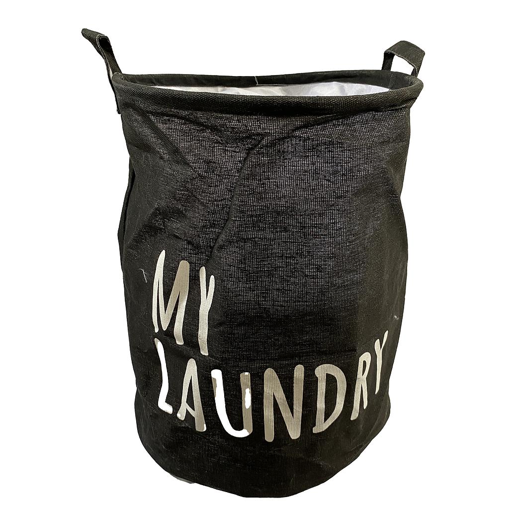 CESTA DE TELA NEGRO ROPA SUCIA 4HM25-9B (40 x 50cm)