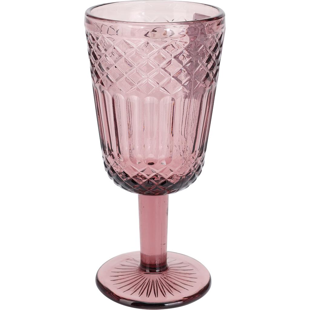 COPA VIDRIO PRENSADO COQUEADO ROSADO 170490170 