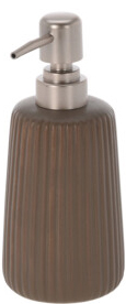 DISPENSADOR DE JABON LINEAS TAUPE 793000090C (7 x 18cm)