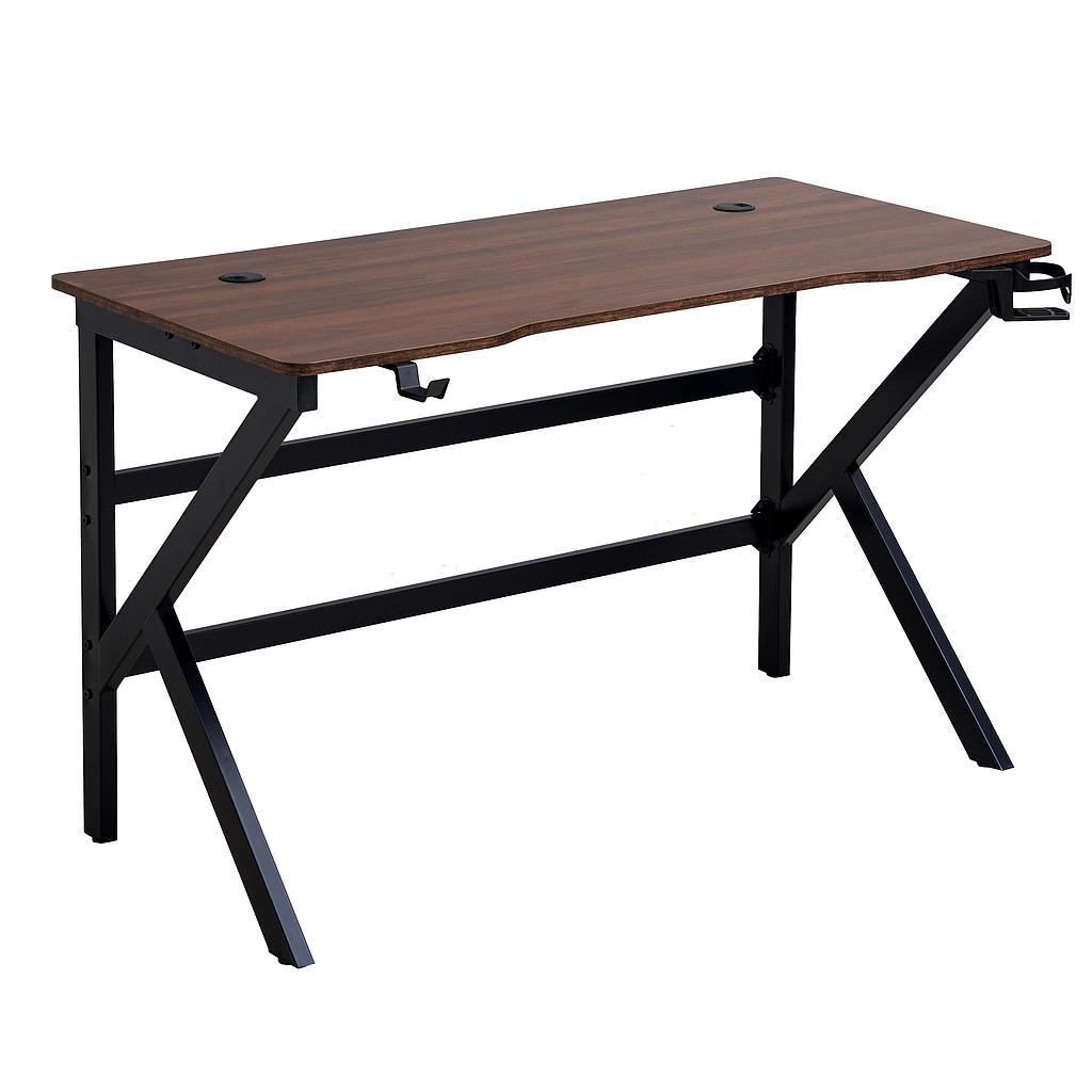 ESCRITORIO TAYLOR TAPA MADERA PATA METALICA NEGRO WW001 (120x 60 x 74cm)