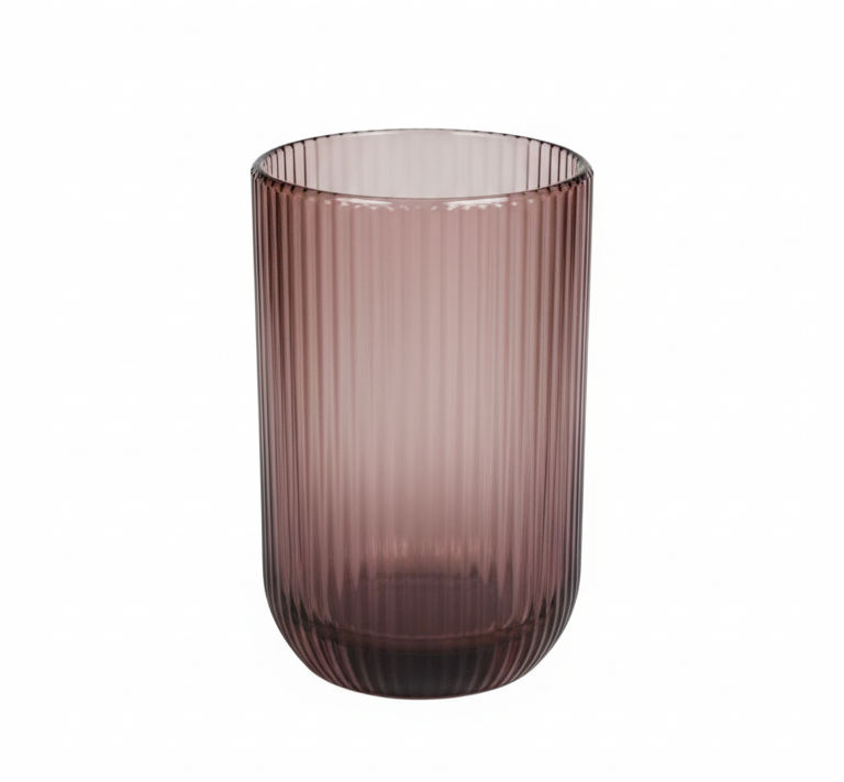 SET VASOS LINEAS ROSADO 6PZS PT154-003-46