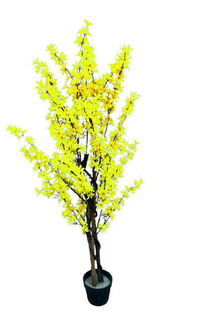 PLANTA ARTIFICIAL JAZMIN AMARILLO CON MACETA F23893 (160cm)