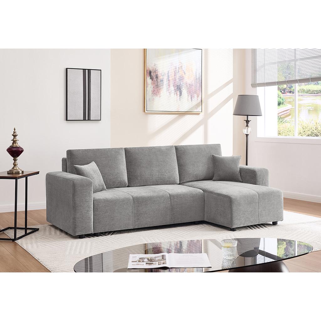 SOFA CAMA BRAGA GRIS CLARO MLM-110326-03  (243 x 142 x 85cm)