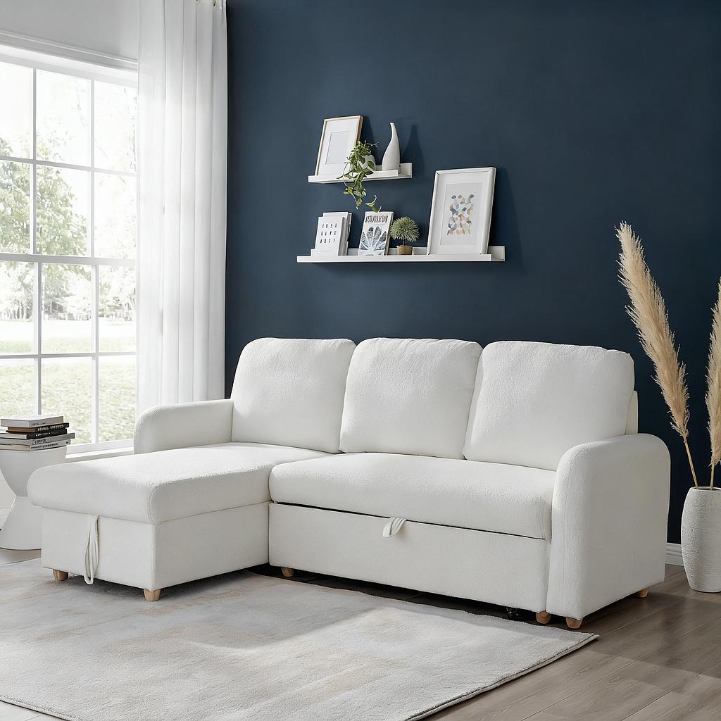 SOFA CAMA LISBOA BEIGE MLM-504760-1935-1 (210 x 136 x 93cm)