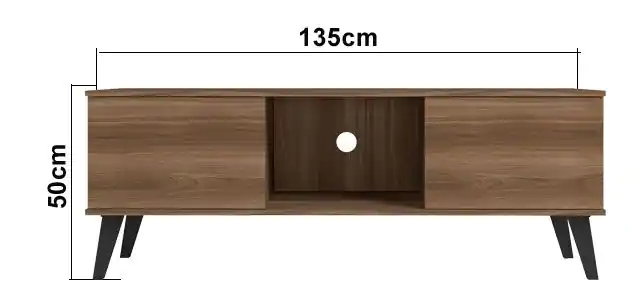 MESA AUXILIAR PARA TV CASTAÑO RETRO 862474 / BR363-174