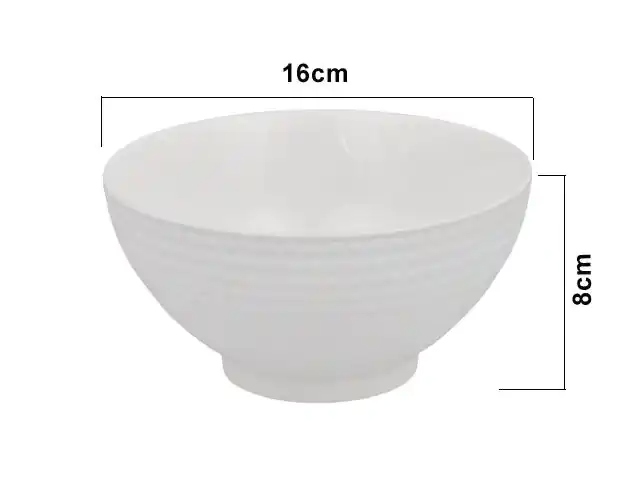 BOWL BLANCO PORCELANA 604737 / XHP41316 (16 x 8cm)