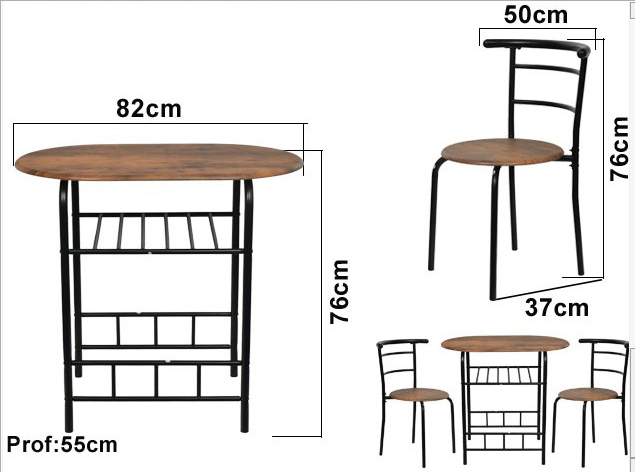 JUEGO COMEDOR 3 PZS 903736 / WR5401
