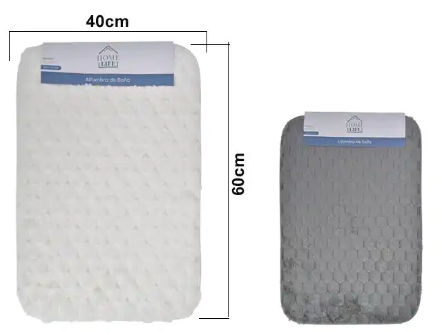 ALFOMBRA BAÑO VARIOS COLORES 699246 / BM309I-18D-4060 (60 x 40cm)
