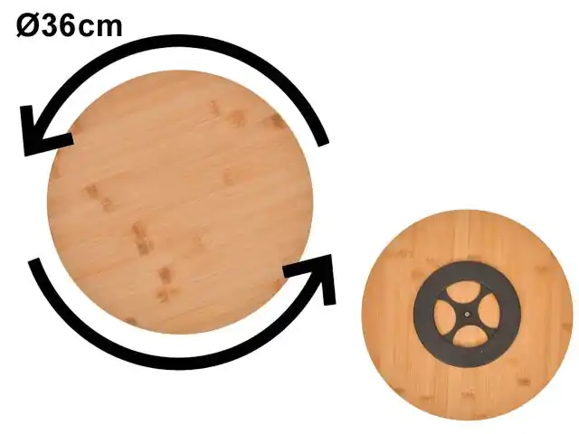TORNO DE MESA BAMBOO GIRATORIO 378502 / SAN5464 (36cm)