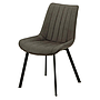 SILLA CHESTER CUERINA GRIS OSCURO GDC6684-FUL007 (52.5 x 61 x 87cm)
