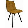 SILLA CHILLI SQUARE TEXTIL MOSTAZA PATAS NEGRAS UDC8025-09
