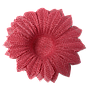 PORTA BOCADITOS  PIROTIN DISENO FLOR FUCSIA 24PZS B-08