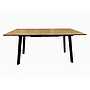 MESA DE COMEDOR DUAO MADERA PATAS NEGRAS EXTENSIBLE E1005 (120-160 x 80 x 75cm)