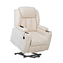 SILLON RECLINER CHARLEROI ELÉCTRICO BEIGE ELEVADOR MASAJE & CALEFACCIÓN 106.1098